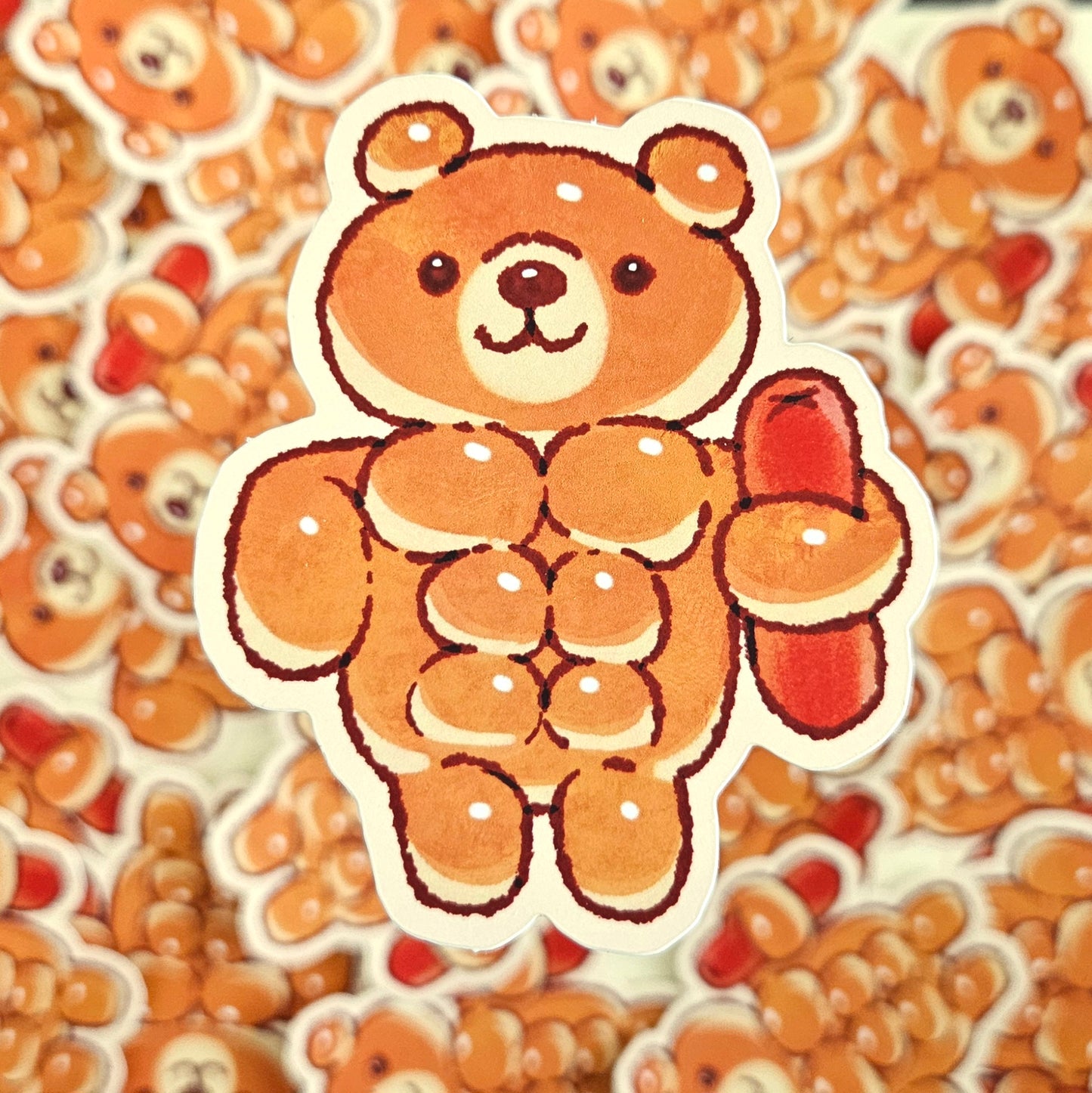 Buff Bread Bear Sticker