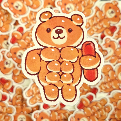 Buff Bread Bear Sticker