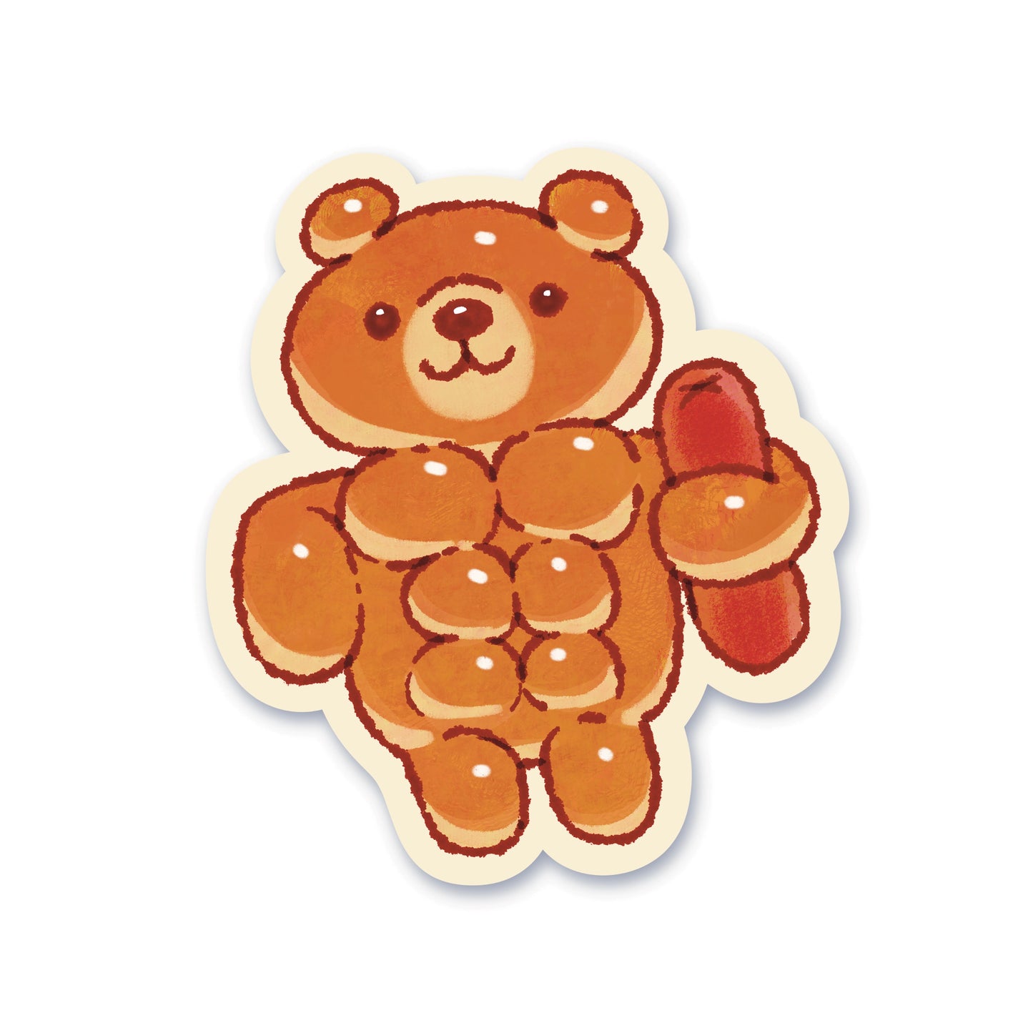 Buff Bread Bear Sticker