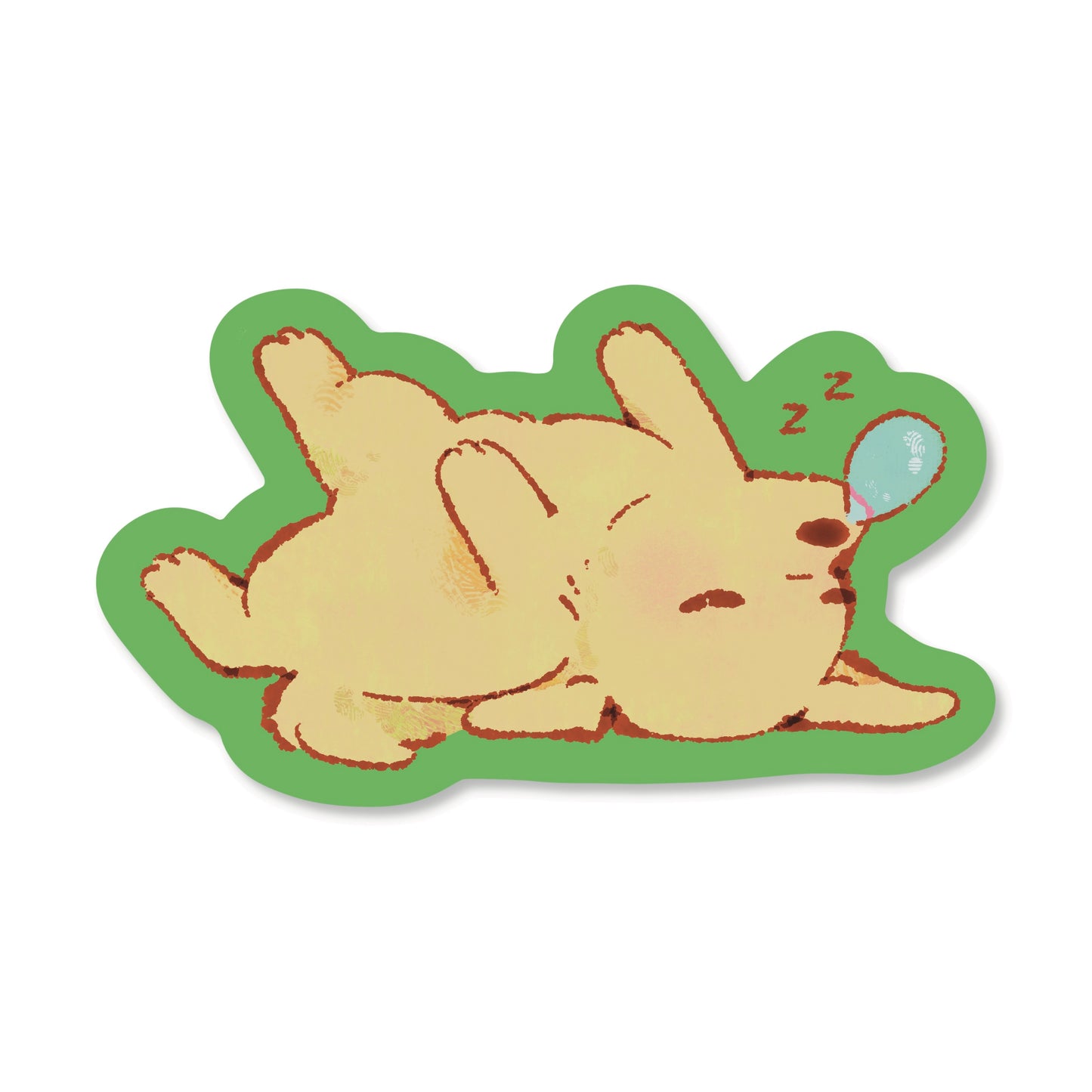 Napping Dog Sticker