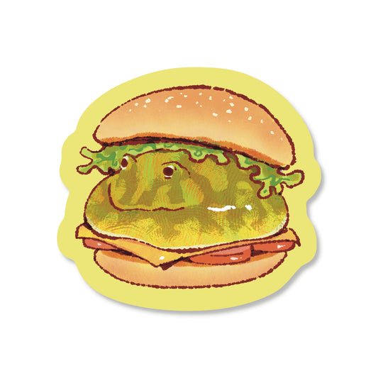 Frog Burger Sticker