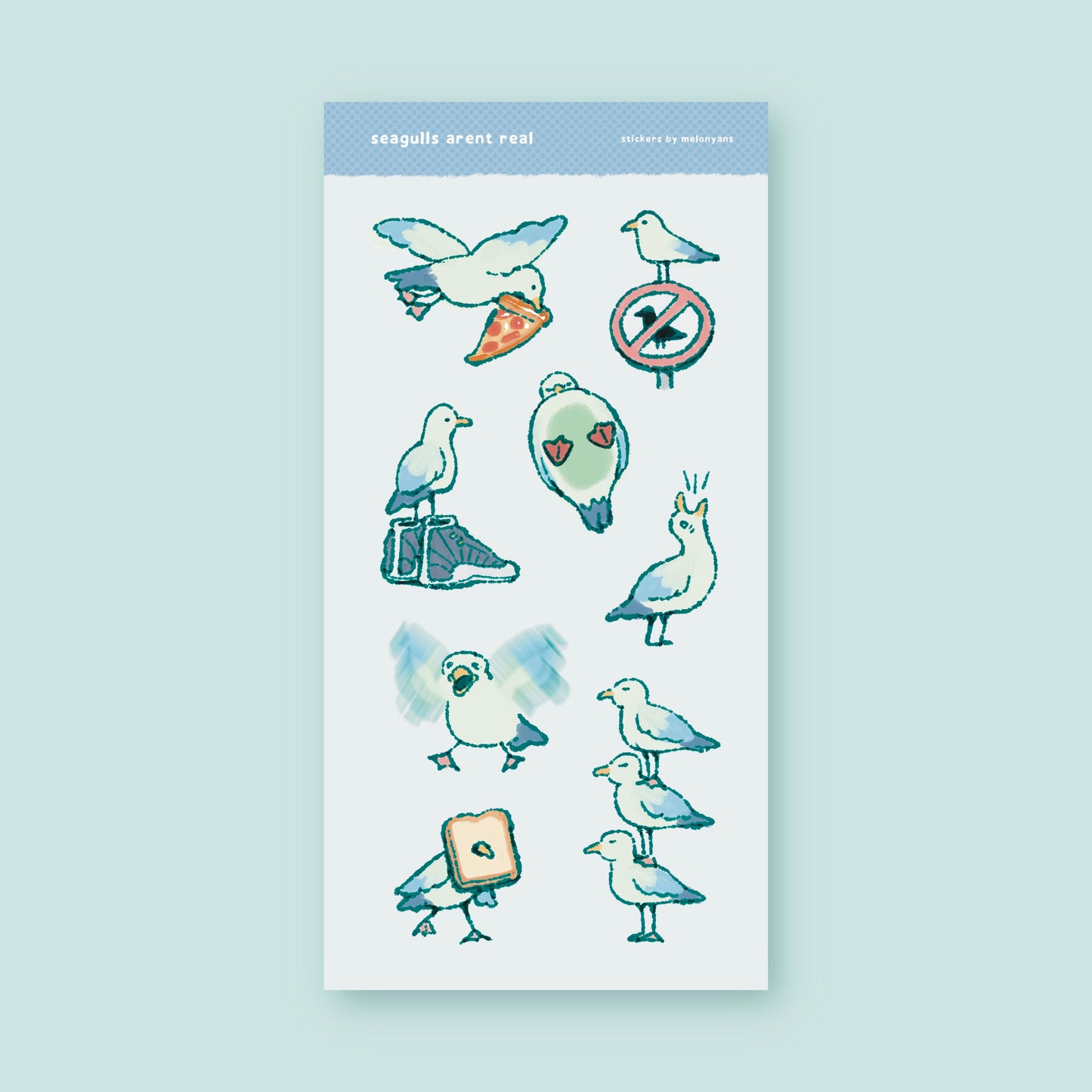 Seagull Sticker Sheet