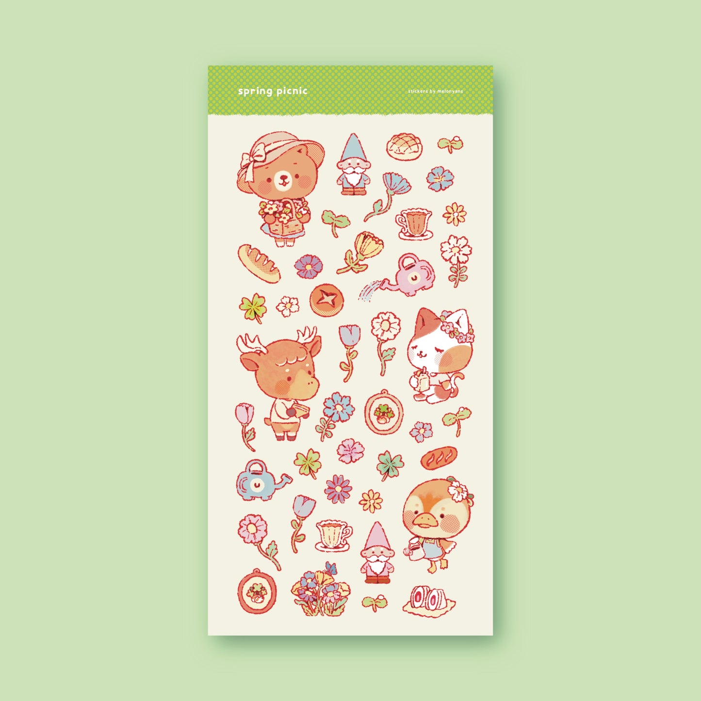 Spring Picnic Sticker Sheet
